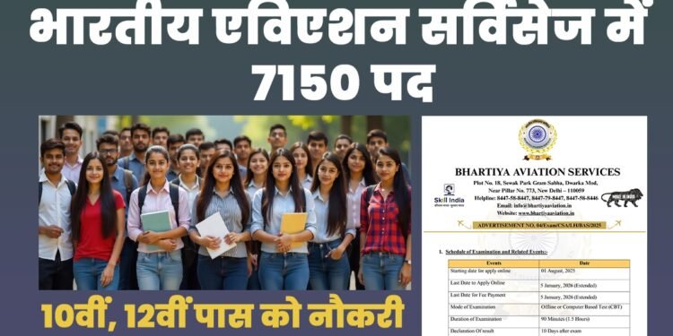 Bhartiya Aviation Services Recruitment for Airport Job: 7150 Jobs Up for Grabs