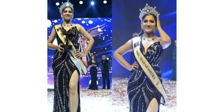Mrs. Sneha Siddharth Kalbhor won the Title Of Mrs Maharashtra 2025