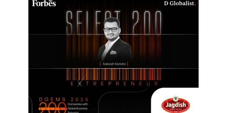 Jagdish Farshan Selected for Forbes DGEMS 2025: Blending Gujarati Heritage with Modern Growth
