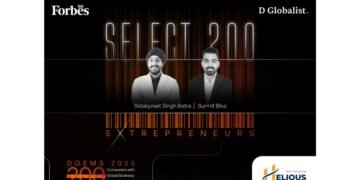 Helious Tech Solutions Listed in Forbes India DGEMS 2025 Select 200 for Industrial AI & Automation