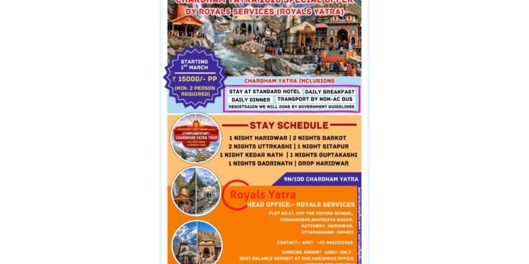 Royals Services (Royals Yatra) Announces Char Dham Yatra 2026 Packages with Complimentary Pilgrimage Giveaway