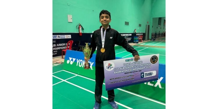 Surat Boy Vivaan Shah Wins Bronze at National Badminton Championship