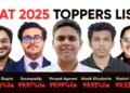 CAT 2025 Toppers List Out – CAT 2025 Result Announced, Check Toppers’ Names and Percentile here