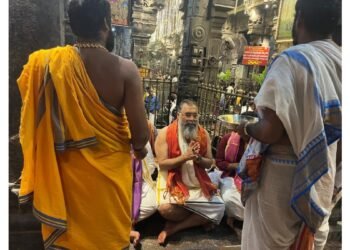 Harisharan Devgan Performs Holy Pooja at Srikalahasti for Indian Farmers’ Welfare
