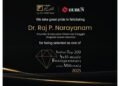 Dr. Raj P. Narayanam Recognised in Hurun India’s Top 200 Self-Made Entrepreneurs of the Millennia 2025