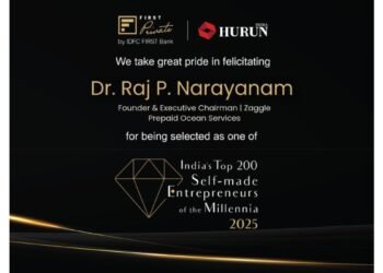 Dr. Raj P. Narayanam Recognised in Hurun India’s Top 200 Self-Made Entrepreneurs of the Millennia 2025