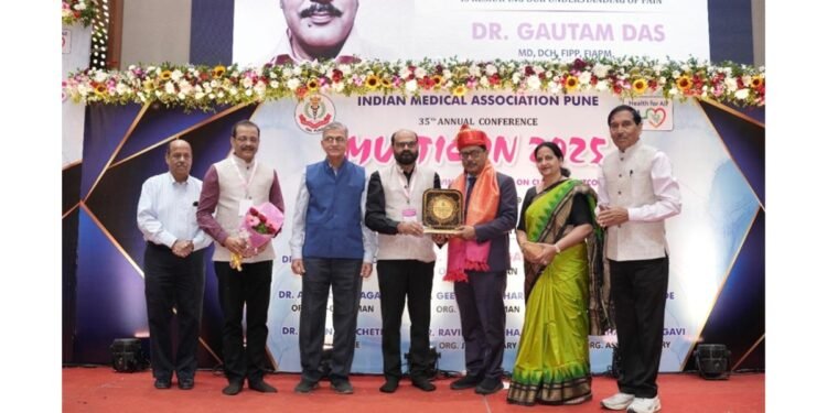 Dr. Gautam Das founder of Daradia: The Pain Clinic, Kolkata Conferred Dr. M. J. Joshi – IMA Bhushan Award at MULTICON 2025