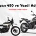 Himalayan 450 vs Yezdi Adventure