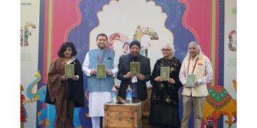 Anthology ‘When Gods Don’t Matter’ unveiled at the Jaipur LitFest 2026 by culturist Sundeep Bhutoria