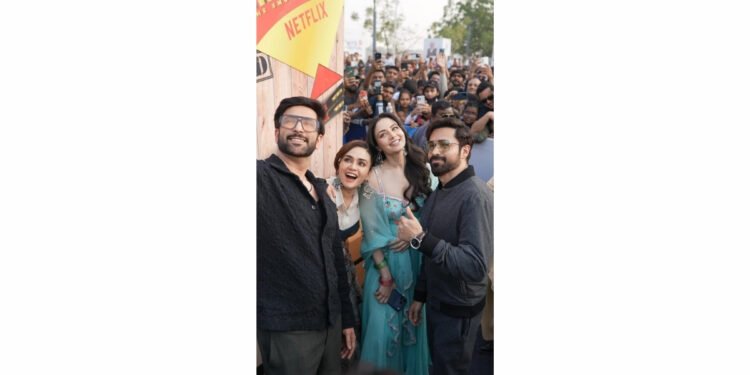 FROM AIRPORTS TO OPEN SKIES: EMRAAN HASHMI AND TASKAREE CAST TOUCH DOWN AT UTTARAYAN IN AHMEDABAD