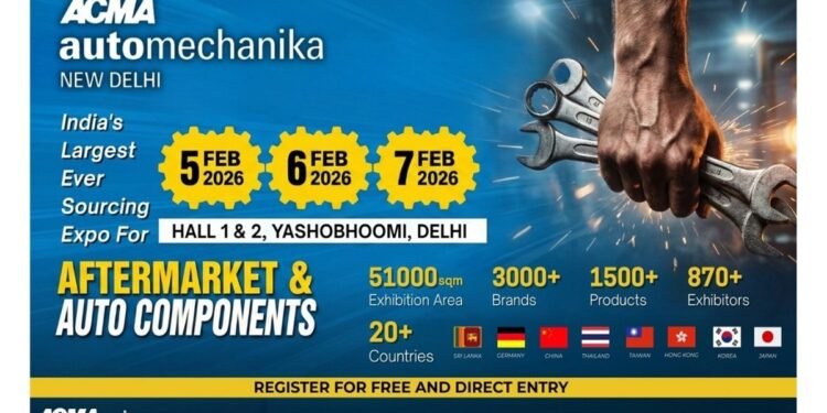 ACMA Automechanika New Delhi 2026 set to host its Largest Edition with 870+ Exhibitors from 20 countries