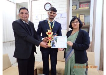 IPS Academy’s Vishal Dhakad Wins Gold at World Raw Powerlifting Championship