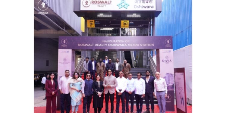 Next Stop: Roswalt Realty Oshiwara Mumbai Metro Station Gets a New Identity as Roswalt Realty Takes Naming Rights for a Year