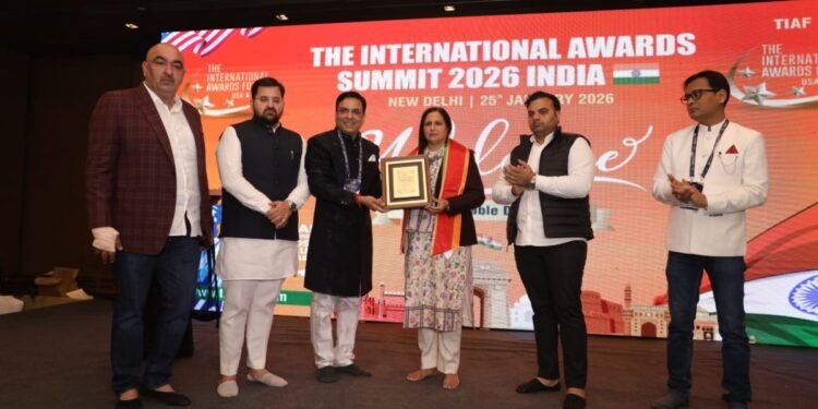 The International Awards Summit 2026 Elevates Global Recognition of Excellence in New Delhi on 25th January 2026, hosted by TIAF Awards™ USA & India.