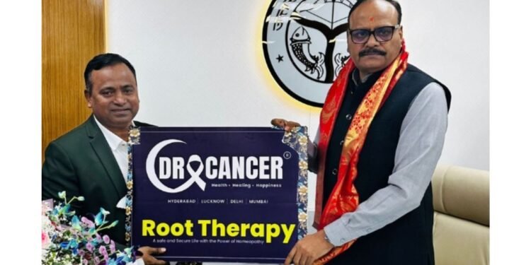 Uttar Pradesh Deputy Chief Minister Brajesh Pathak Unveils ‘Dr. Cancer’ Logo in Lucknow