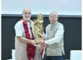 Spiritual Luminary Pujya Bhaishree Rameshbhai Oza inspires students at NFSU
