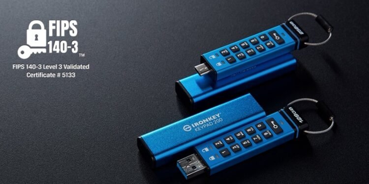 Kingston IronKey Keypad 200 Series Achieves NIST FIPS 140-3 Level 3 Certification