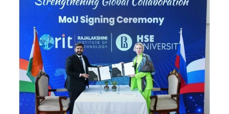 Rajalakshmi Institute of Technology Signs MoU with HSE University, Russia
