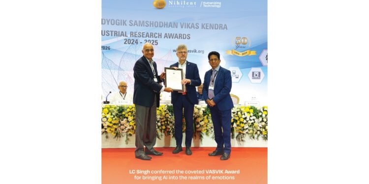 Nihilent’s Founder and Executive Chairman, L.C. Singh, Honoured with Prestigious VASVIK Industrial Research Award for Pioneering AI Innovation