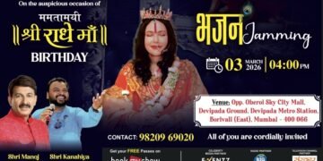 An evening of Divine Harmony – Bhajan Jamming and Radhe Maa Janam Utsav 2026 at Borivali East, opp Oberoi Sky City Mall