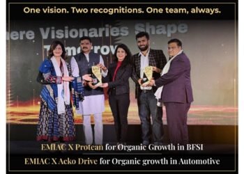 EMIAC Technologies Wins Two Honours for their Work in Organic Growth with Protean and ACKO Drive at Bharat Shining Conclave 2026