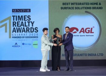 Asian Granito India Limited Honoured as Best Integrated Home and Surface Solutions Brand at Times Realty Awards Gujarat 2026