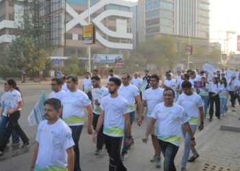 Sterling Hospitals Sindhubhavan Unit Spearheads Cancer Awareness Walkathon with Rotary Club