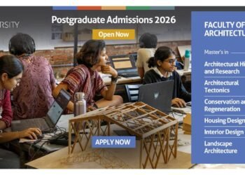CEPT University Invites Applications for Postgraduate Programs in the Faculty of Architecture