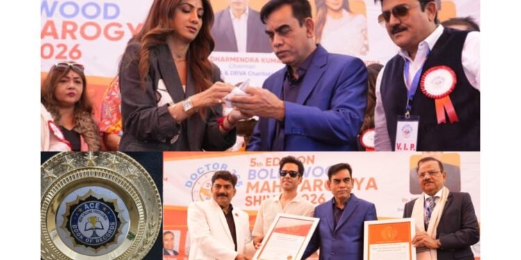 DRVA Charitable Trust and Doctor 365 received IEA and ACE Book of World Records recognition for organizing the world’s largest health camp of 2026