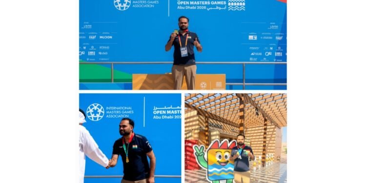Chandra Mohan Tiwari Emerges as Highest Medal Winner in Masters Rifle Shooting at Abu Dhabi Open Masters Games 2026