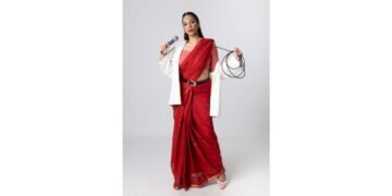 Sharul Channa, Singapore’s Leading Stand-Up Comic, Teams Up with Renowned Saree Brand, Suta for Women’s Day India Tour