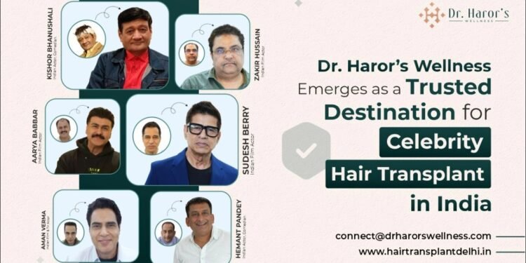 Dr. Haror’s Wellness Emerges as a Trusted Destination for Celebrity Hair Transplant in India