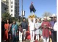 Shri Bahuchar Mata Chowk Renovated at Bhulabhai Park; Rooster Sculpture Made from 2000 kg Waste Metal Unveiled