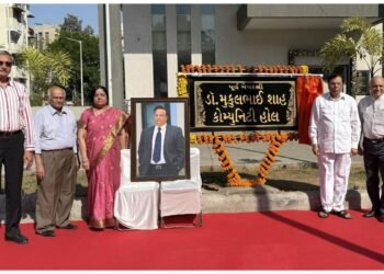 Ahmedabad Municipal Corporation Pays Tribute by Naming Jodhpur Community Hall after Dr. Mukulbhai Shah; E-Inauguration by Mayor Pratibhaben Jain