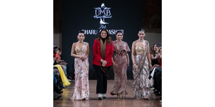 Bharat’s Bold Blackout: Charu Parashar and UMB Pageants’ Urmimala Baruah Redefine Luxury at Paris-Milan Fashion Weeks with Begum Noir Mastery
