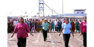 AM/NS India CSR Team Hosts Women’s Sports Day