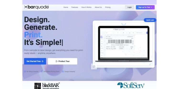 From Consumables to SaaS: SoftServ Launches BARQUODE for Barcode Label Design
