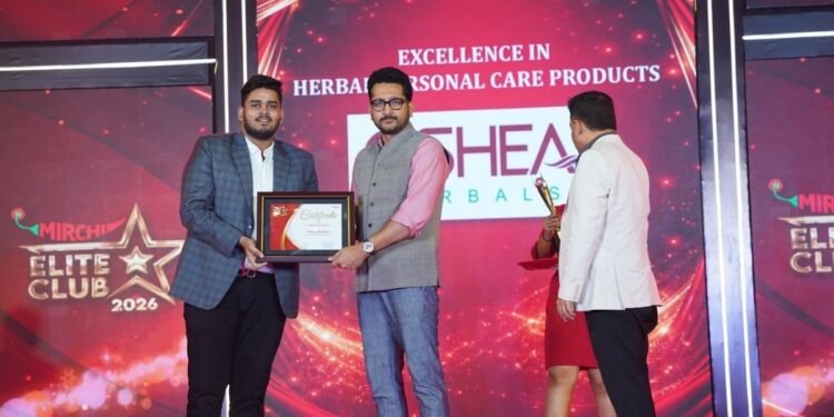 Oshea Herbals Honoured with ‘Excellence in Herbal Personal Care’ at Mirchi Elite Club 2026 in Kolkata