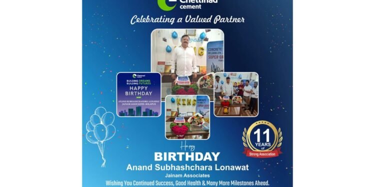 Celebrating a Legacy of Trust: Chettinad Cement Honors Valued Dealer on His Birthday