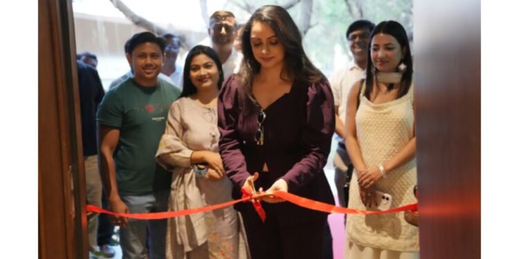 Actor Shruti Marathe Unveils Show Flat at Codename Tree Clouds at SP Kingstown, Pune