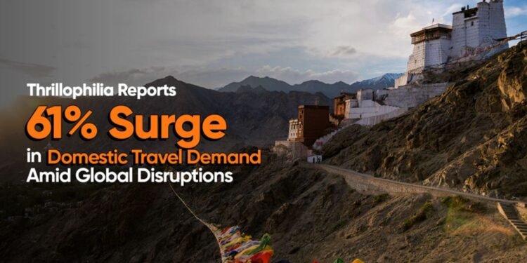 Thrillophilia Reports 61% Surge in Domestic Travel Demand Amid Global Disruptions