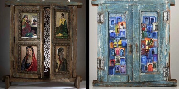 Nandita Desai Unveils a Unique Painting Exhibition on Vintage and Handcrafted Windows