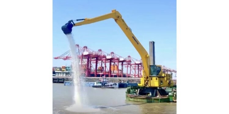 Knowledge Marine and Engineering Works Limited Commissions India’s Largest and Deepest Indian-Flag Self-Propelled Backhoe Dredger “River Pearl 47” at JNPA
