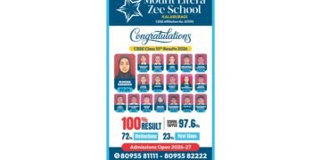 Mount Litera Zee School, Kalaburagi Achieves 100 Percent Result in First CBSE Class X Batch