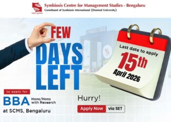SCMS Bengaluru BBA Admissions via SET 2026: Apply for SET by 15 April and SCMS Bengaluru Registration by 21 May