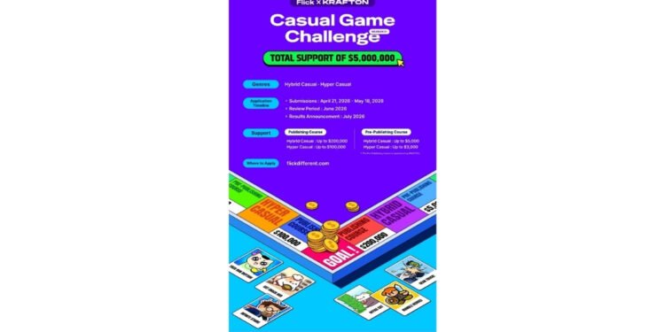 KRAFTON and Neptune Launch ‘Flick’ Global Game Dev Challenge, Open to Indian Studios with USD 5 Million Support Pool
