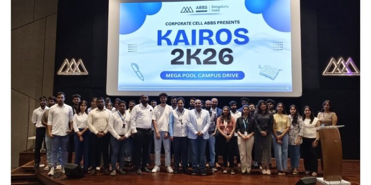 Acharya Bangalore B-School Hosts KAIROS 2026 Mega Pool Drive, Connecting 500+ Candidates with 33 Leading Recruiters