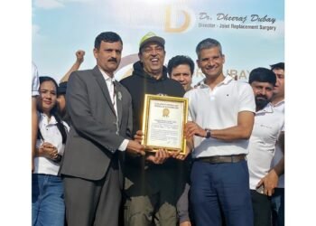 Jaipur Sets a Unique World Record: 220+ Joint Replacement Patients Perform Tadasana Together