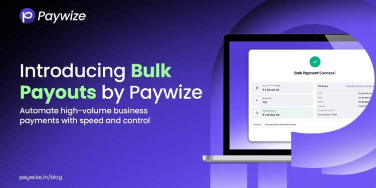 Introducing Bulk Payouts by Paywize – Automate High-Volume Business Payments with Speed and Control