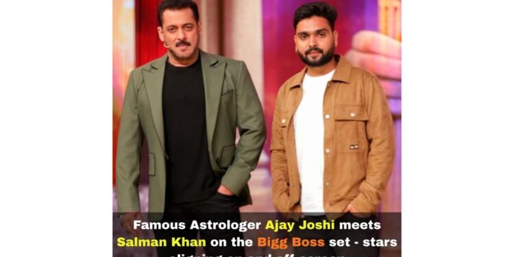 Celebrity Astrologer Ajay Joshi Meets Salman Khan Inside Bigg Boss House